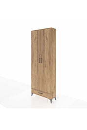 Arges Dolap 6 Raflı Tek Çekmeceli 2 Kapaklı 88x30x243 - S33M291V9A