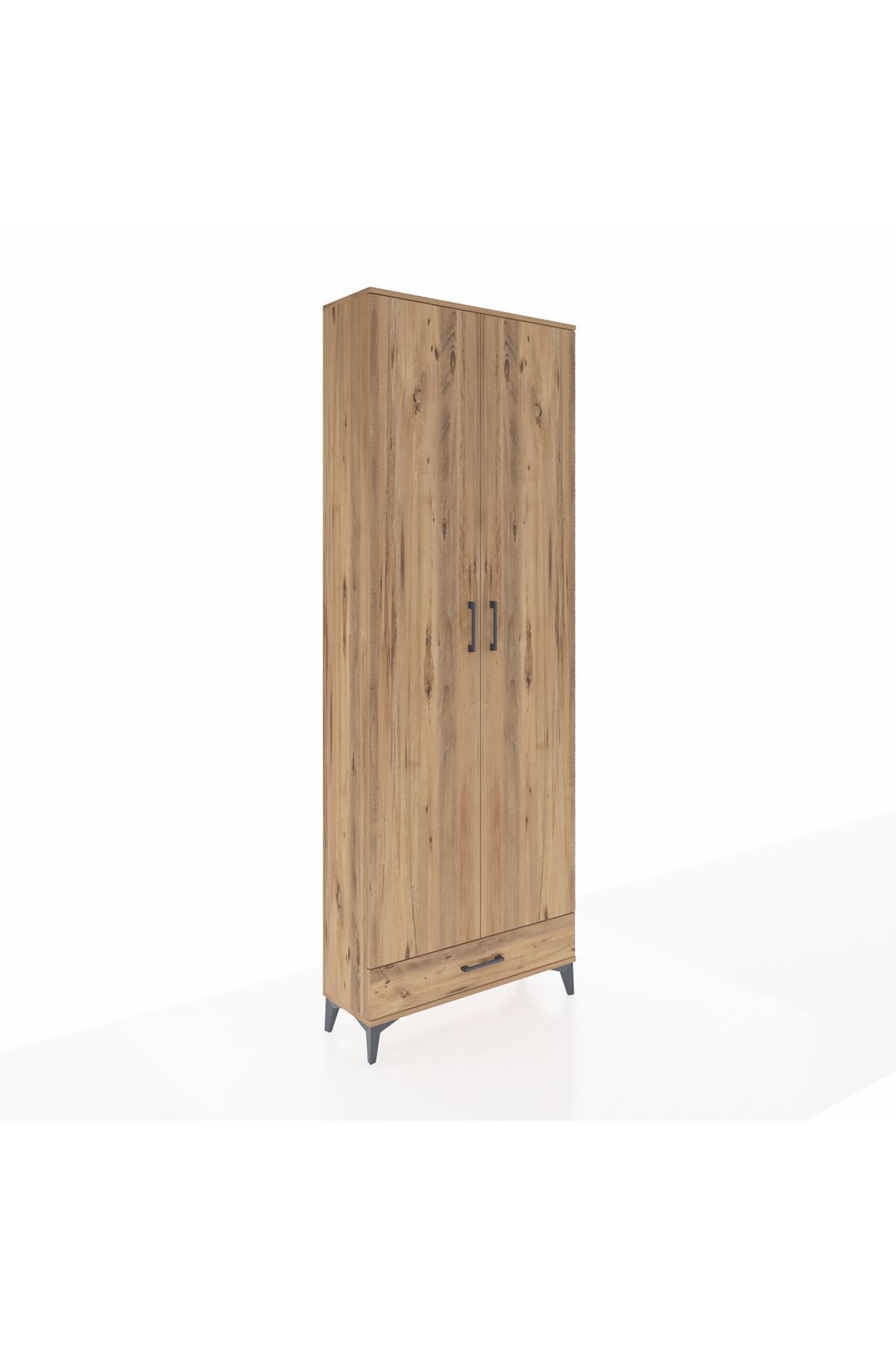 Arges Dolap 6 Raflı Tek Çekmeceli 2 Kapaklı 88x30x243 - S33M291V9A