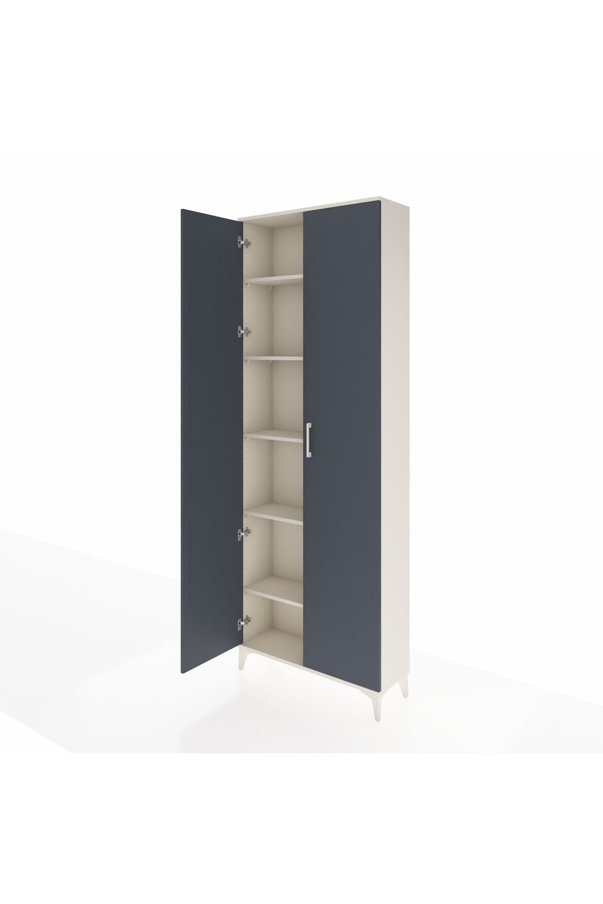 Arges Dolap 5 Raflı 2 Kapaklı 88x30x243 - S33M293V2A