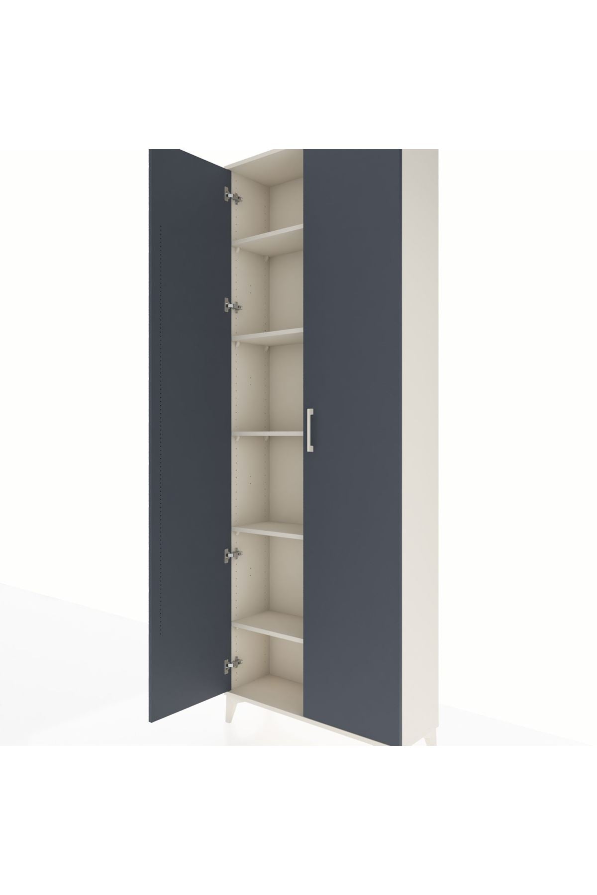 Arges Dolap 5 Raflı 2 Kapaklı 88x30x243 - S33M293V2A