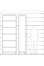 Arges Dolap 5 Raflı 88x30x243 - S33M294V4A