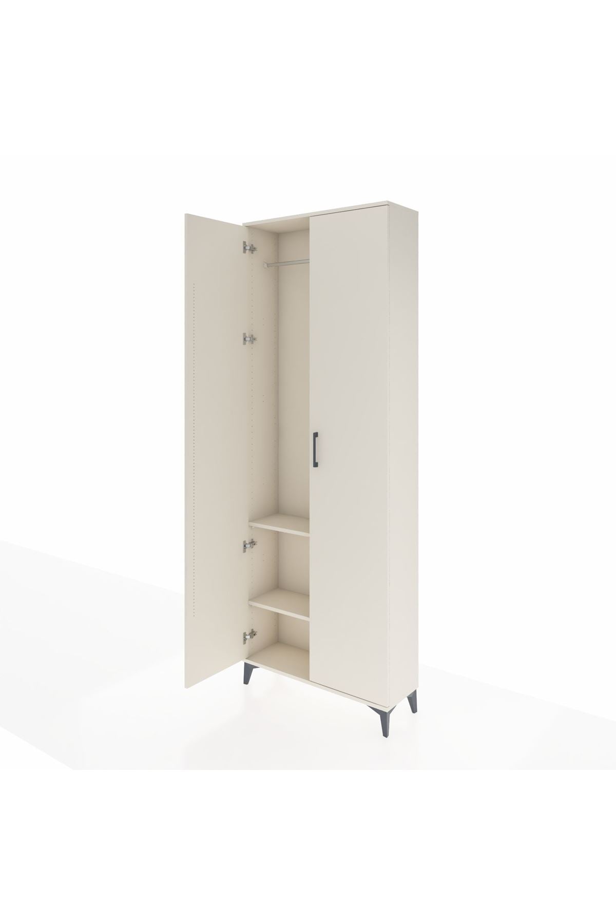 Arges Dolap 2 Raflı 2 Kapaklı Tek Askılı 88x30x243 - S33M295V1A