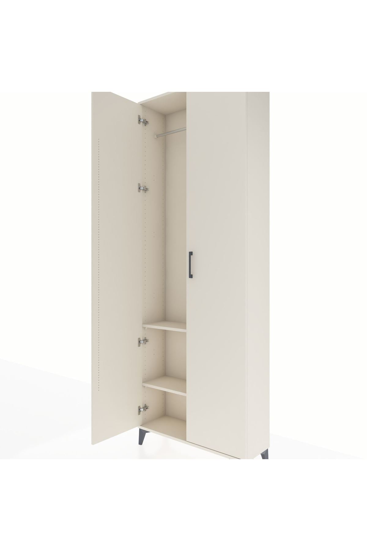 Arges Dolap 2 Raflı 2 Kapaklı Tek Askılı 88x30x243 - S33M295V1A