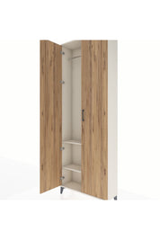 Arges Dolap 2 Raflı 2 Kapaklı Tek Askılı 88x30x243 - S33M295V3A