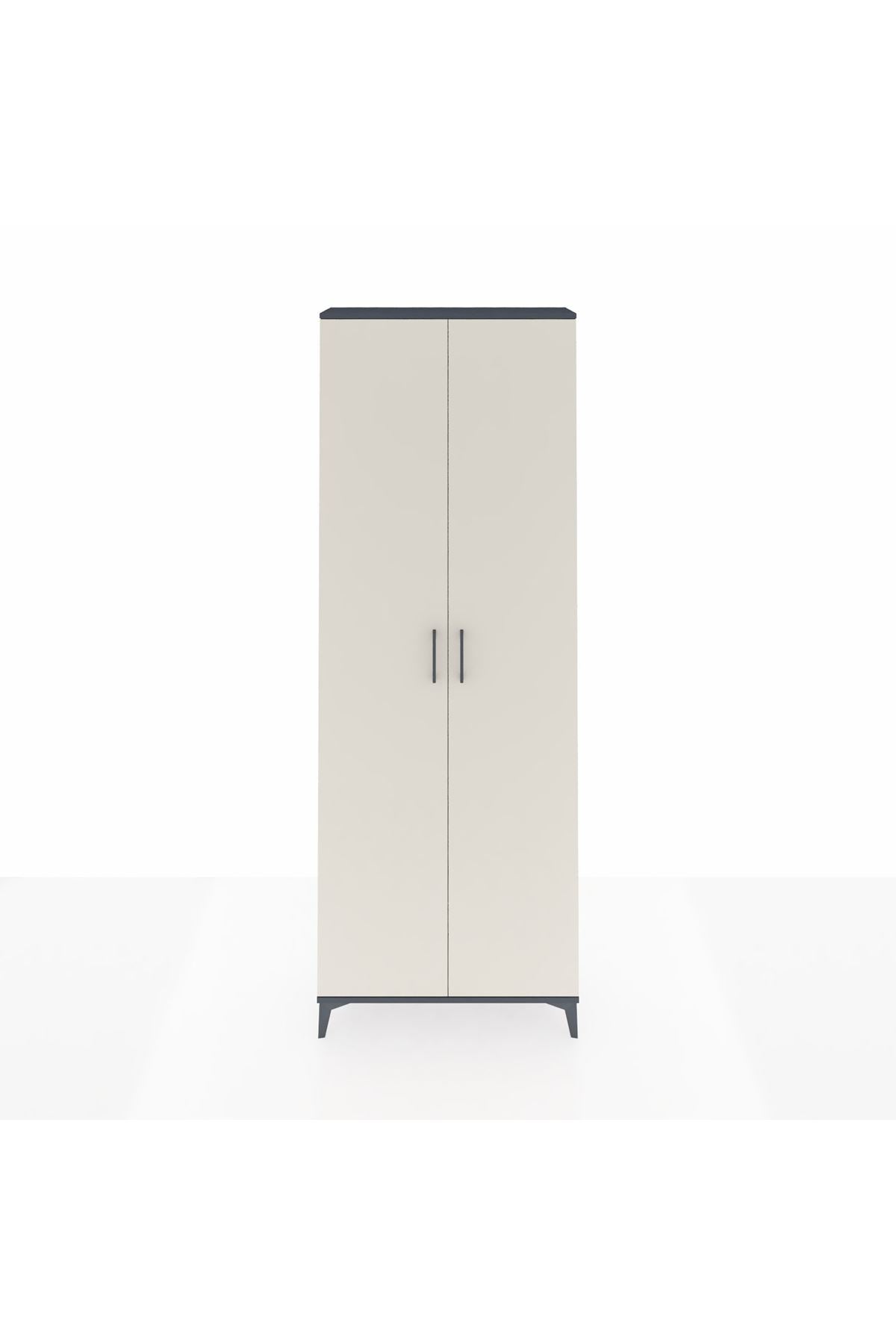 Arges Dolap 2 Raflı 2 Kapaklı Tek Askılı 88x30x243 - S33M295V4A
