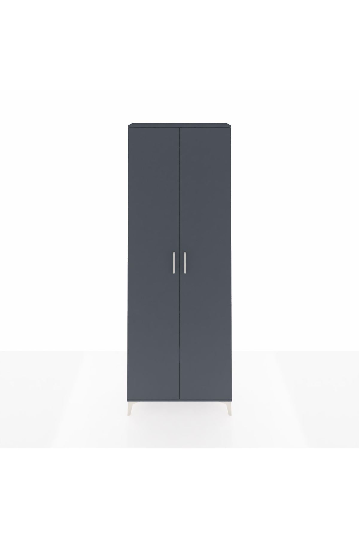 Arges Dolap 2 Raflı 2 Kapaklı Tek Askılı 88x30x243 - S33M295V5A