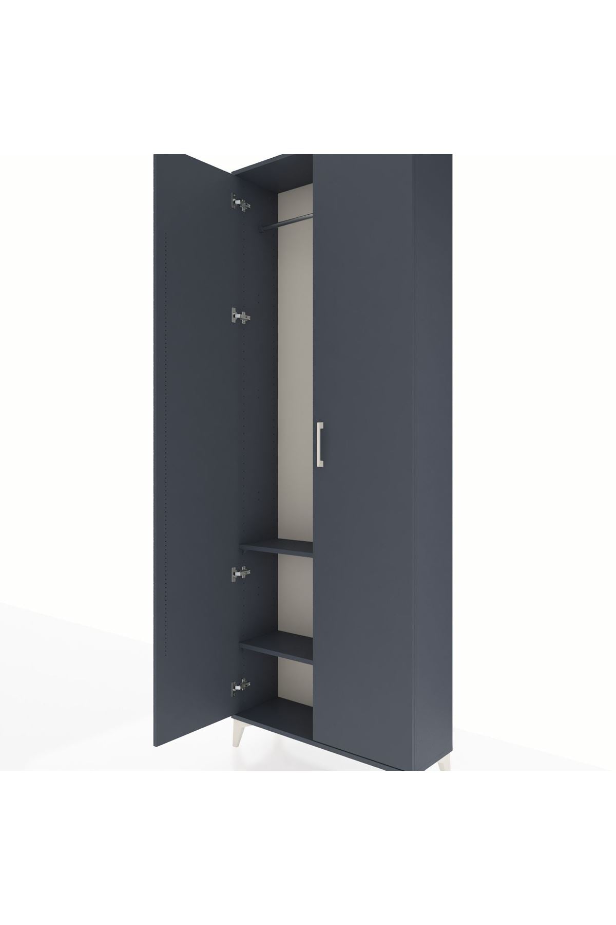 Arges Dolap 2 Raflı 2 Kapaklı Tek Askılı 88x30x243 - S33M295V5A