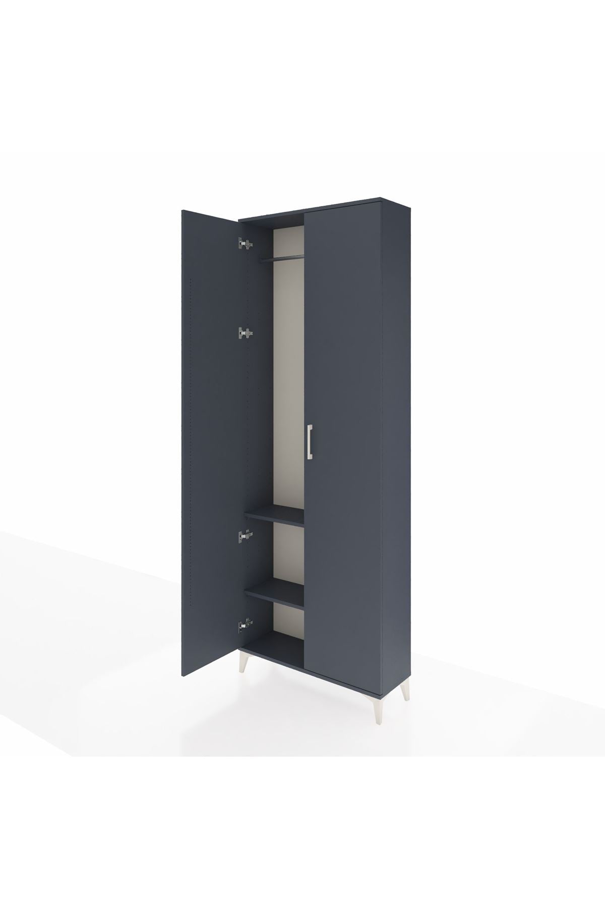 Arges Dolap 2 Raflı 2 Kapaklı Tek Askılı 88x30x243 - S33M295V5A