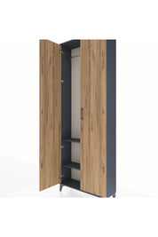 Arges Dolap 2 Raflı 2 Kapaklı Tek Askılı 88x30x243 - S33M295V6A