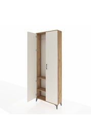 Arges Dolap 2 Raflı 2 Kapaklı Tek Askılı 88x30x243 - S33M295V7A
