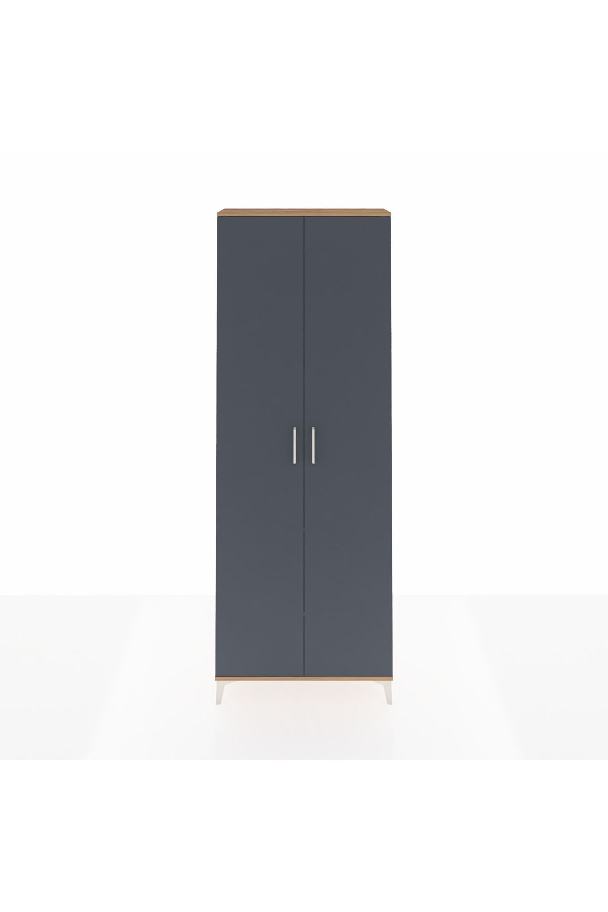 Arges Dolap 2 Raflı 2 Kapaklı Tek Askılı 88x30x243 - S33M295V8A