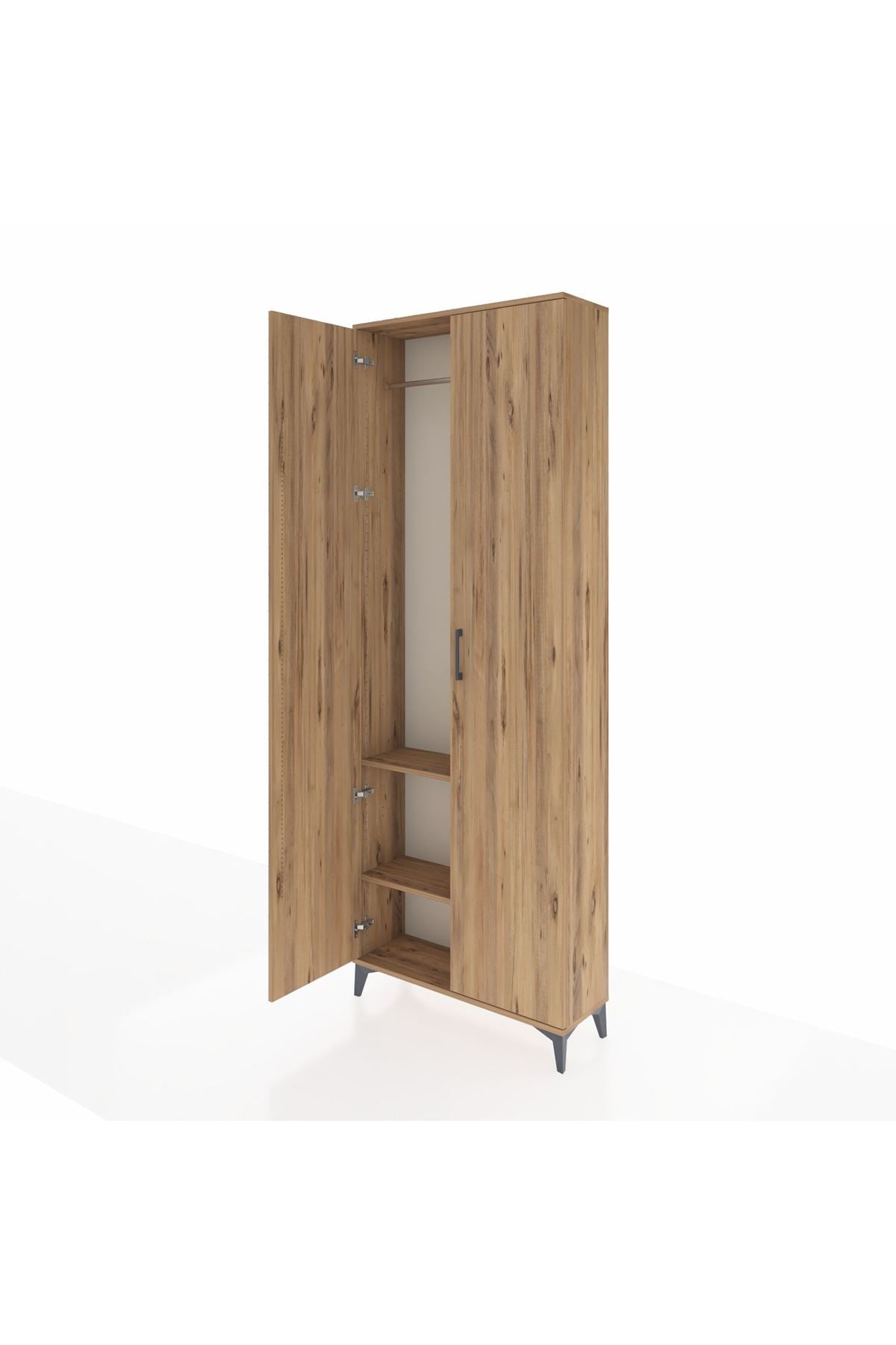 Arges Dolap 2 Raflı 2 Kapaklı Tek Askılı 88x30x243 - S33M295V9A