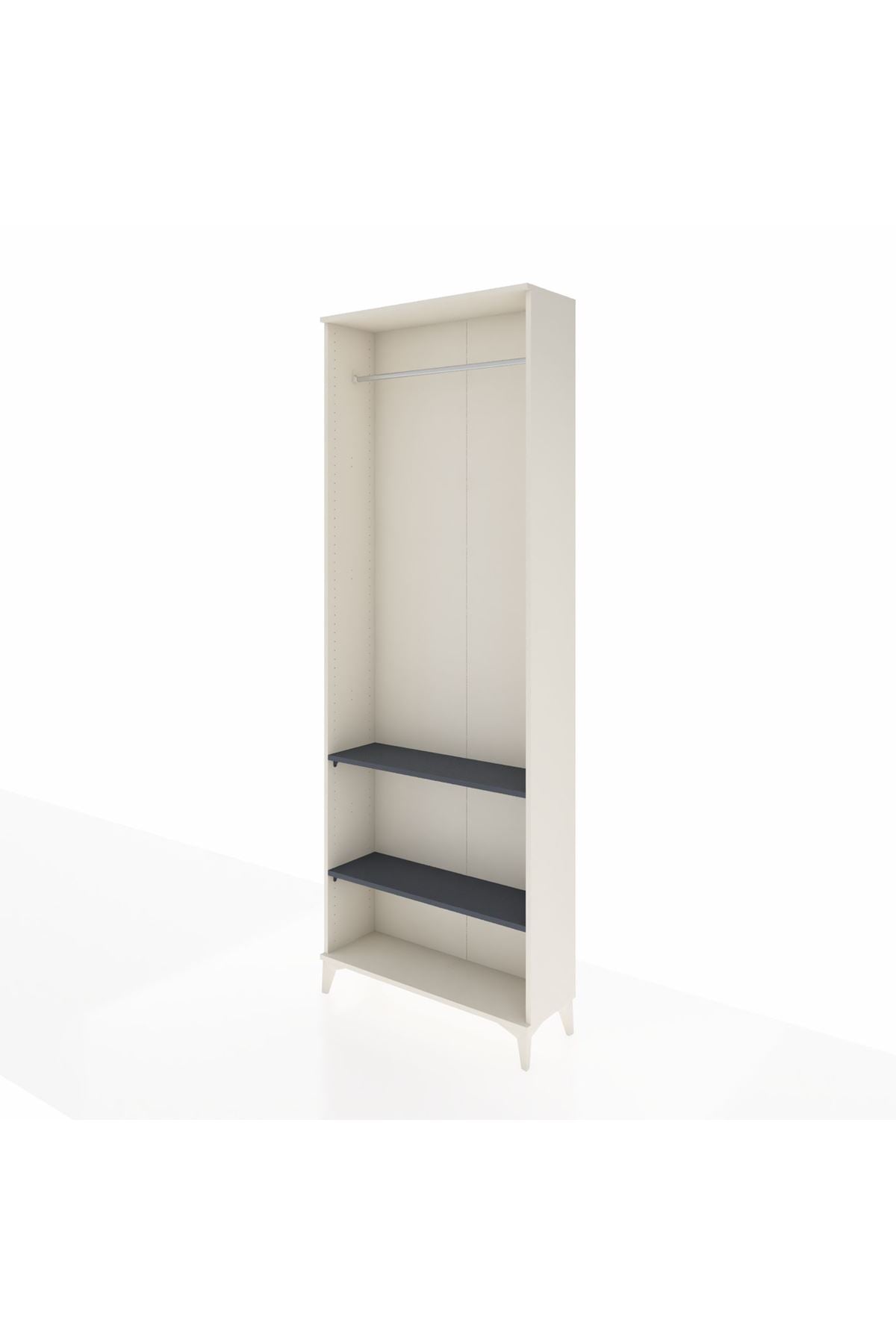 Arges Dolap 2 Raflı Tek Askılı 88x30x243 - S33M296V2A