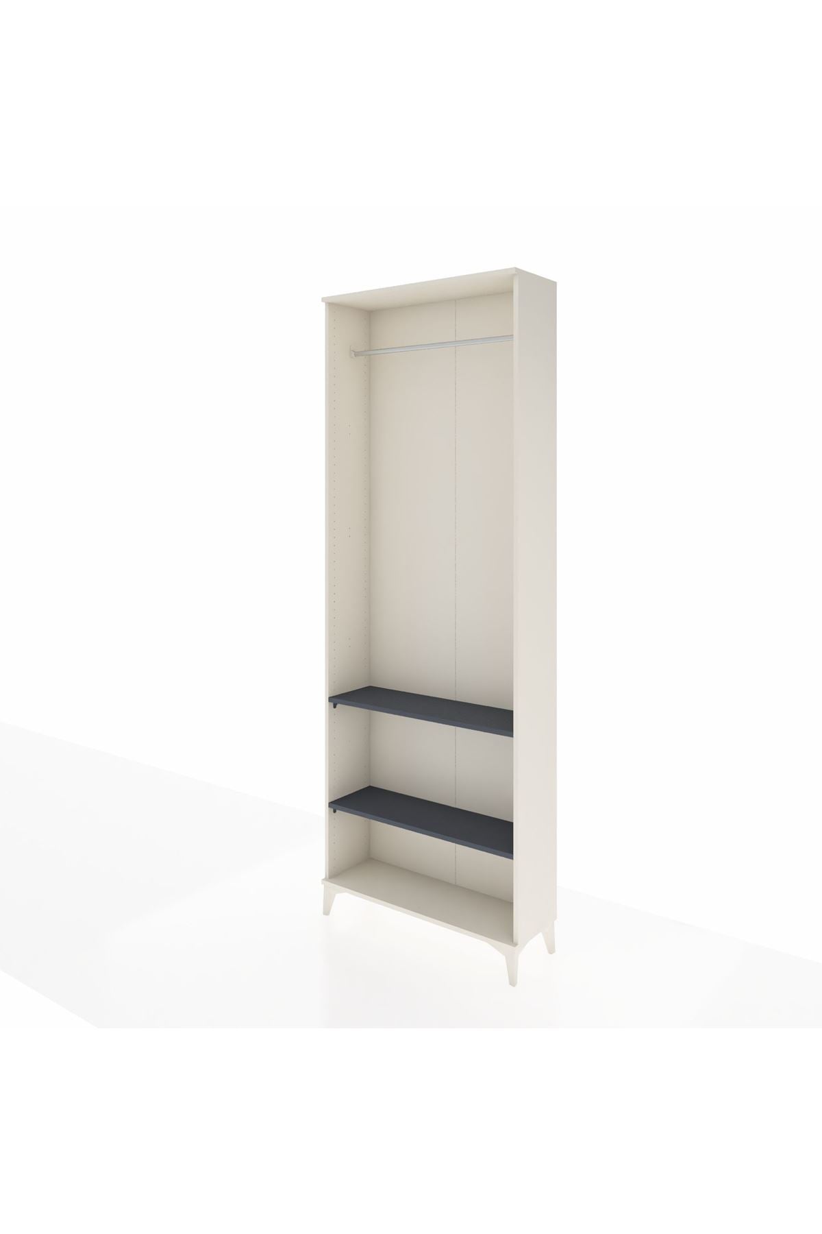 Arges Dolap 2 Raflı Tek Askılı 88x30x243 - S33M296V2A