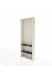 Arges Dolap 2 Raflı Tek Askılı 88x30x243 - S33M296V2A
