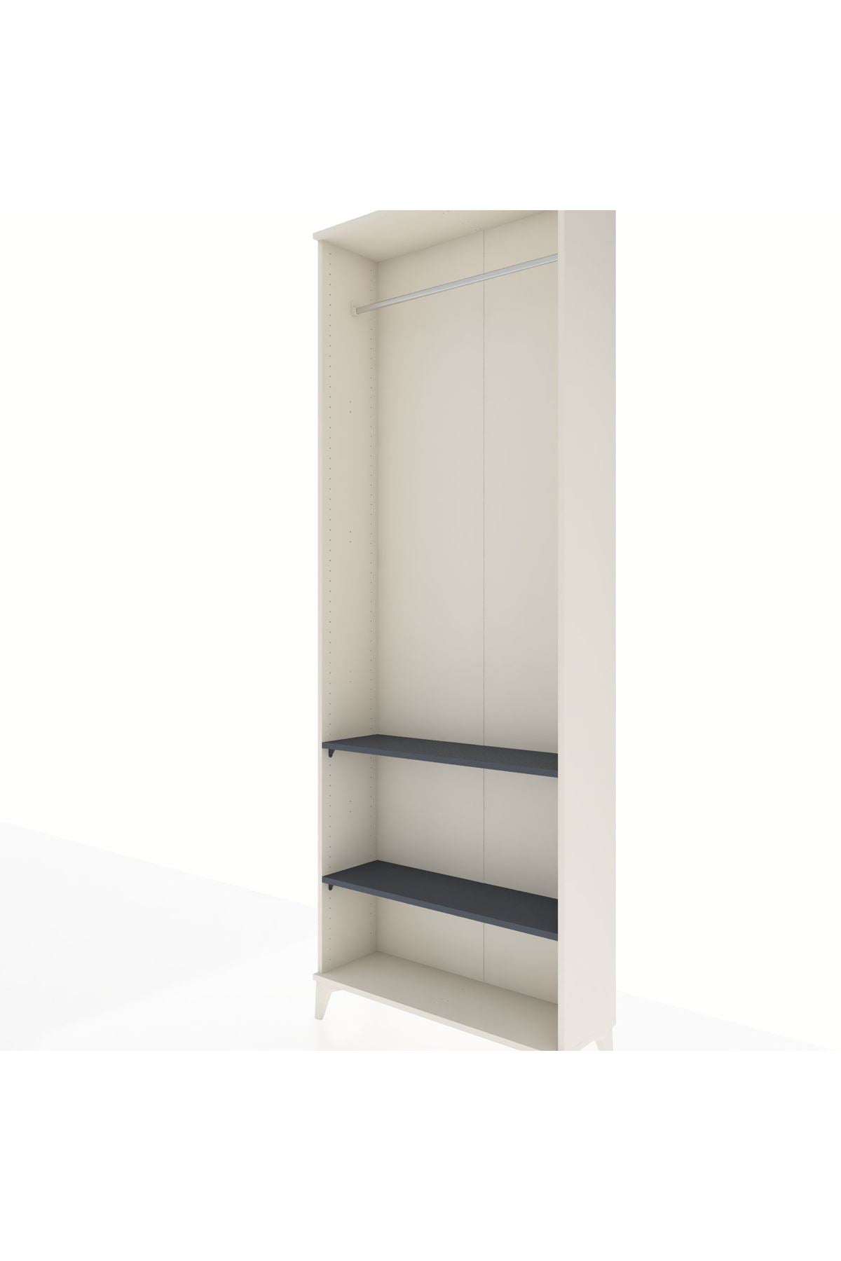 Arges Dolap 2 Raflı Tek Askılı 88x30x243 - S33M296V2A