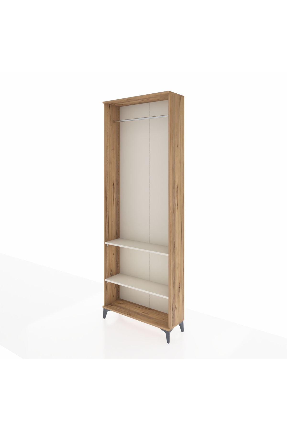 Arges Dolap 2 Raflı Tek Askılı 88x30x243 - S33M296V7A