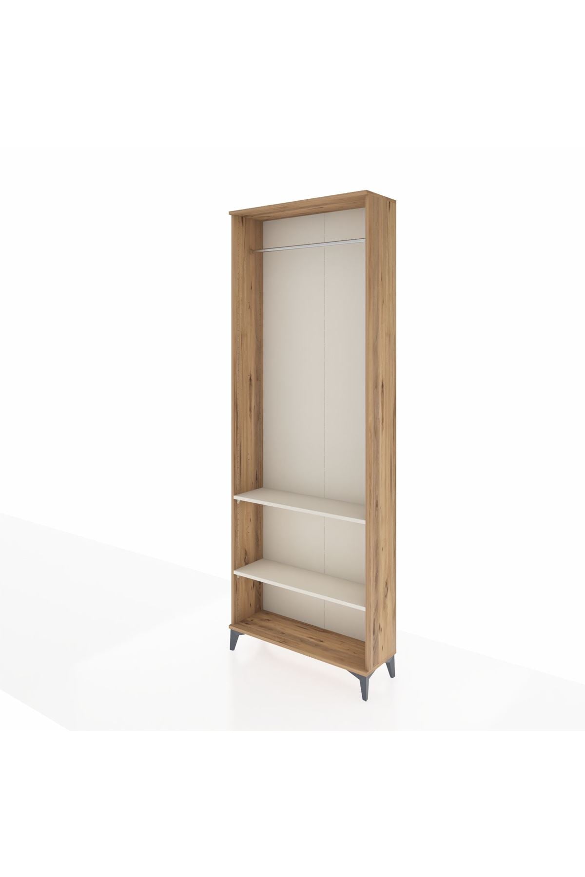Arges Dolap 2 Raflı Tek Askılı 88x30x243 - S33M296V7A