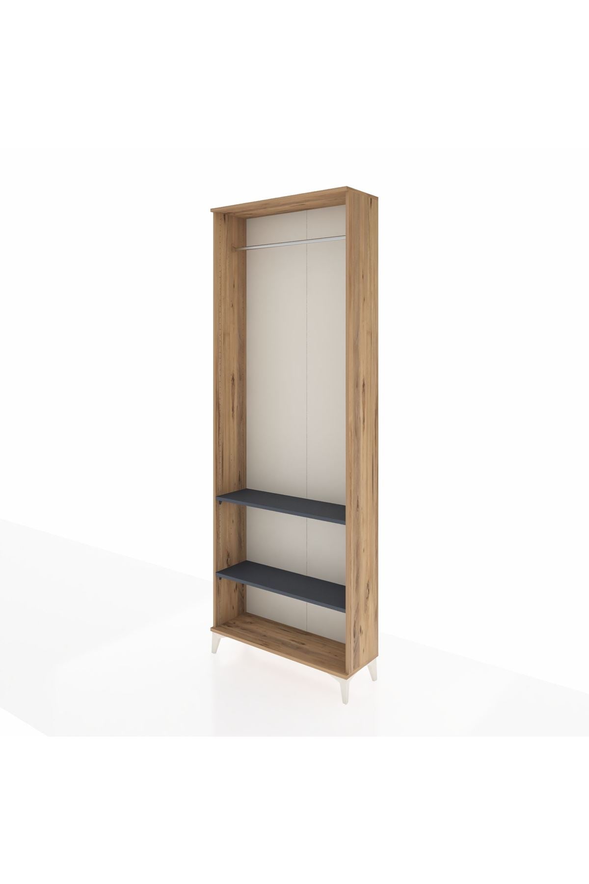 Arges Dolap 2 Raflı Tek Askılı 88x30x243 - S33M296V8A