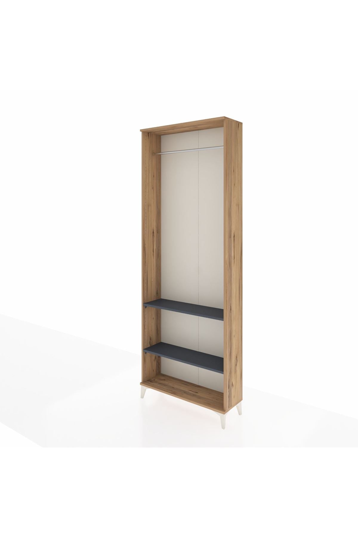 Arges Dolap 2 Raflı Tek Askılı 88x30x243 - S33M296V8A