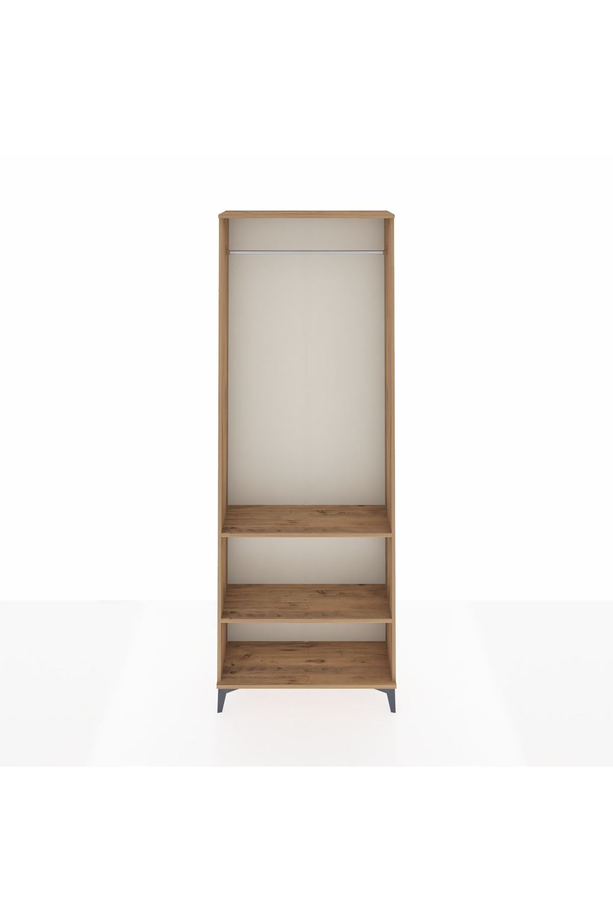 Arges Dolap 2 Raflı Tek Askılı 88x30x243 - S33M296V9A