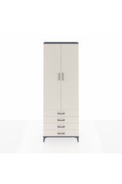 Arges Dolap 2 Raflı 4 Çekmeceli Tek Askılı 88x30x243 - S33M297V4A