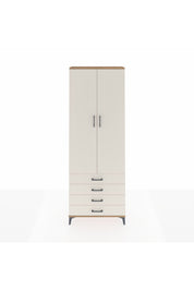 Arges Dolap 2 Raflı 4 Çekmeceli Tek Askılı 88x30x243 - S33M297V7A