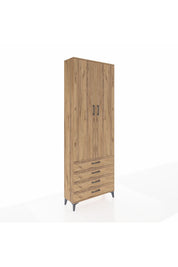 Arges Dolap 2 Raflı 4 Çekmeceli Tek Askılı 88x30x243 - S33M297V9A
