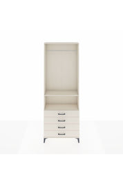 Arges Dolap 2 Raflı 4 Çekmeceli Tek Askılı 88x30x243 - S33M298V1A
