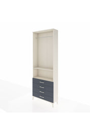 Arges Dolap 2 Raflı 4 Çekmeceli Tek Askılı 88x30x243 - S33M298V2A
