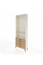 Arges Dolap 2 Raflı 4 Çekmeceli Tek Askılı 88x30x243 - S33M298V3A