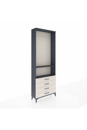 Arges Dolap 2 Raflı 4 Çekmeceli Tek Askılı 88x30x243 - S33M298V4A