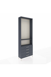 Arges Dolap 2 Raflı 4 Çekmeceli Tek Askılı 88x30x243 - S33M298V5A