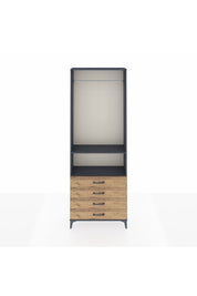 Arges Dolap 2 Raflı 4 Çekmeceli Tek Askılı 88x30x243 - S33M298V6A