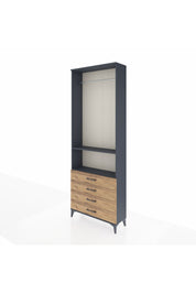 Arges Dolap 2 Raflı 4 Çekmeceli Tek Askılı 88x30x243 - S33M298V6A