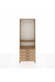 Arges Dolap 2 Raflı 4 Çekmeceli Tek Askılı 88x30x243 - S33M298V9A