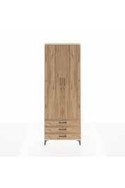 Arges Dolap 2 Raflı 3 Çekmeceli Tek Askılı 88x30x243 - S33M299V3A