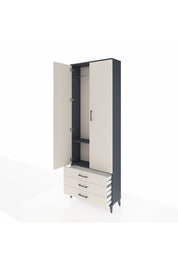 Arges Dolap 2 Raflı 3 Çekmeceli Tek Askılı 88x30x243 - S33M299V4A