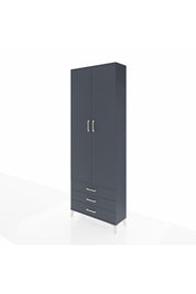 Arges Dolap 2 Raflı 3 Çekmeceli Tek Askılı 88x30x243 - S33M299V5A