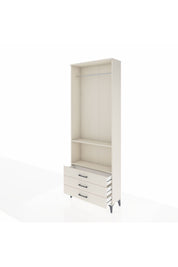 Arges Dolap 2 Raflı 3 Çekmeceli Tek Askılı 88x30x243 - S33M300V1A
