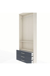 Arges Dolap 2 Raflı 3 Çekmeceli Tek Askılı 88x30x243 - S33M300V2A