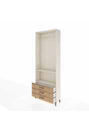Arges Dolap 2 Raflı 3 Çekmeceli Tek Askılı 88x30x243 - S33M300V3A