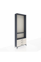 Arges Dolap 2 Raflı 3 Çekmeceli Tek Askılı 88x30x243 - S33M300V4A