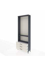 Arges Dolap 2 Raflı 3 Çekmeceli Tek Askılı 88x30x243 - S33M300V4A