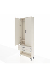 Arges Dolap 2 Raflı 2 Çekmeceli Tek Askılı 88x30x243 - S33M301V1A