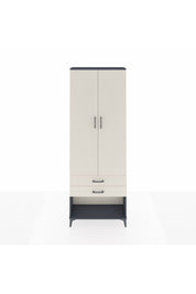 Arges Dolap 2 Raflı 2 Çekmeceli Tek Askılı 88x30x243 - S33M301V4A