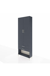 Arges Dolap 2 Raflı 2 Çekmeceli Tek Askılı 88x30x243 - S33M301V5A