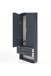 Arges Dolap 2 Raflı 2 Çekmeceli Tek Askılı 88x30x243 - S33M301V5A