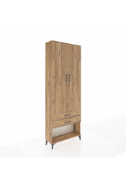 Arges Dolap 2 Raflı 2 Çekmeceli Tek Askılı 88x30x243 - S33M301V9A