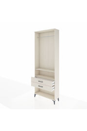Arges Dolap 2 Raflı 2 Çekmeceli Tek Askılı 88x30x243 - S33M302V1A